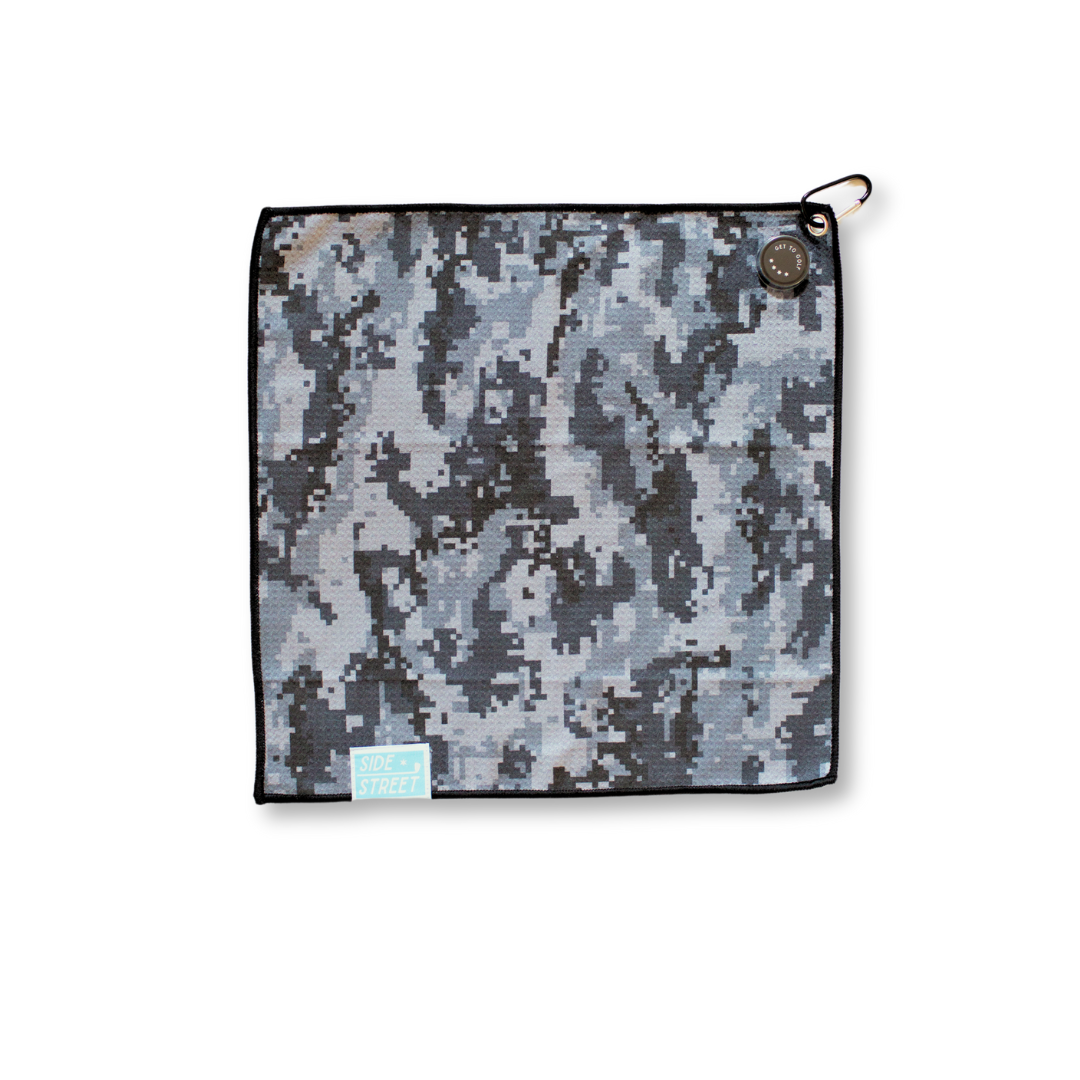 Urban Camo Magnetic Golf Towel